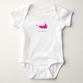 Body Para Bebé Nantucket Baby Bodysuit rosa Caliente
