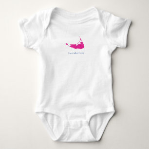 Body Para Bebé Nantucket Baby Bodysuit rosa Caliente