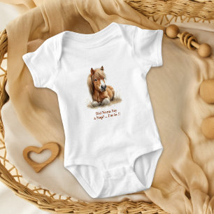Body Para Bebé Napa de caballo personalizada