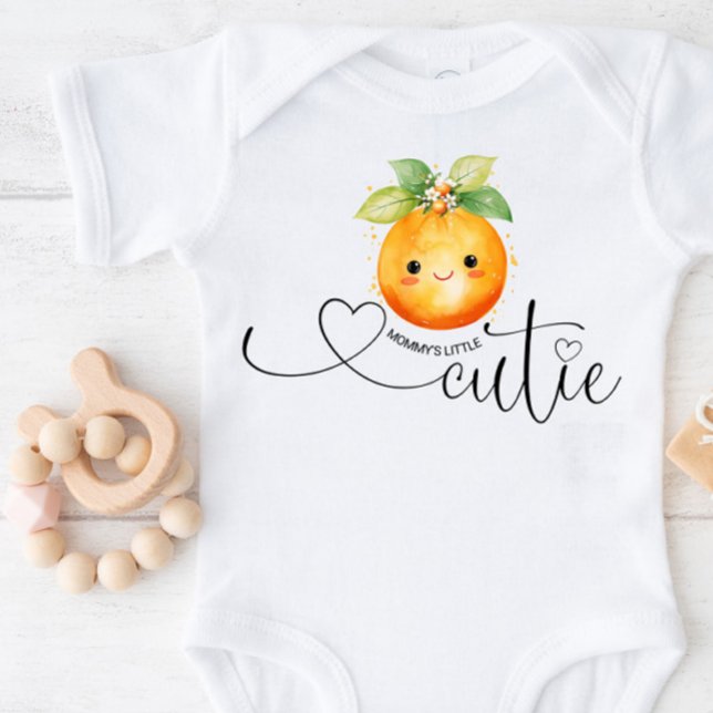 Body Para Bebé Naranja Citrus Little Cutie de Mamá (Subido por el creador)