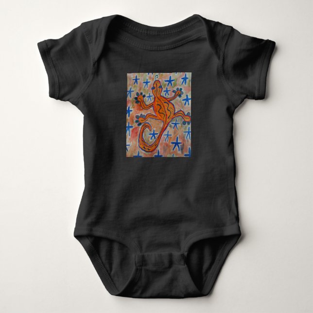 Body Para Bebé Naranja Gecko (Anverso)