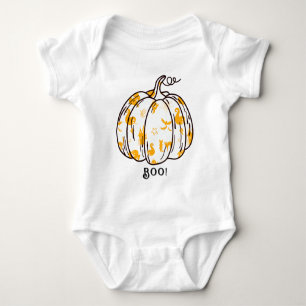 Body Para Bebé Naranja lindo y espeluznante Jack-O’-Lantern