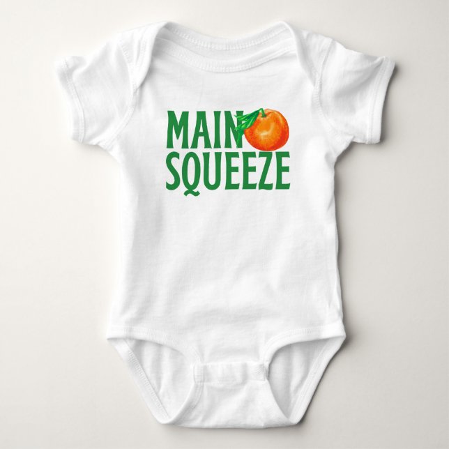 Body Para Bebé Naranja Main Squeeze (Anverso)