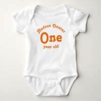 Naranja personalizado de un año