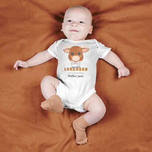 Body Para Bebé Naranja quemado en el bebé Longhorn