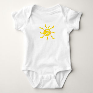 Body Para Bebé Naranja Sunshine Summersgarden y amarillo -