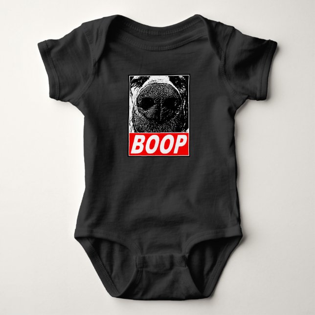 Body Para Bebé Nariz de Boop (Anverso)