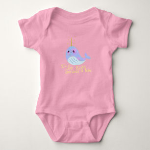 Body Para Bebé Narval serio Kawaii
