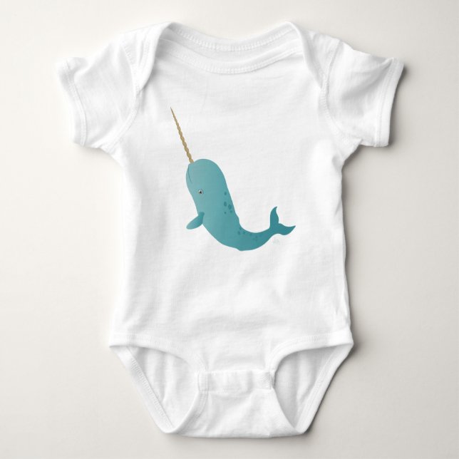 Body Para Bebé Narwhal (Anverso)