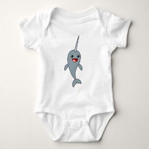 Body Para Bebé Narwhal feliz
