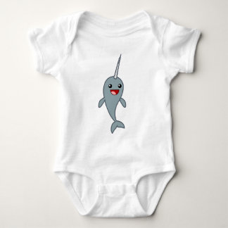Body Para Bebé Narwhal feliz