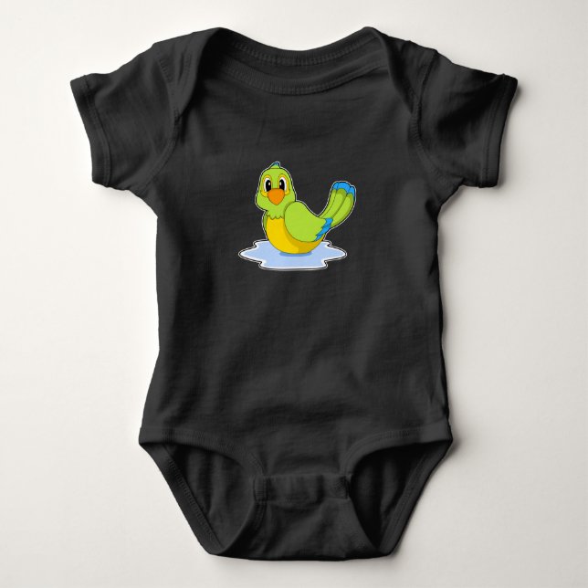 Body Para Bebé Natación de loro (Anverso)