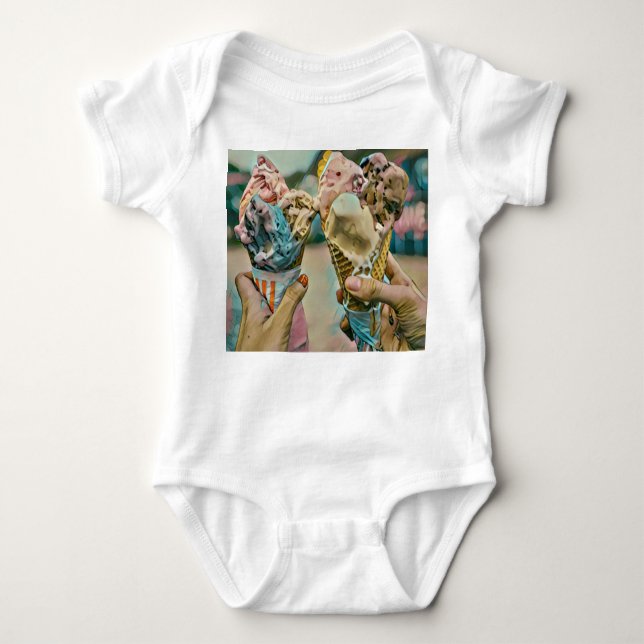 Body Para Bebé National Ice Cream Day Gift (Anverso)
