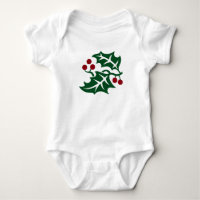 Navidad con Acebo Verde y Bayas Rojas