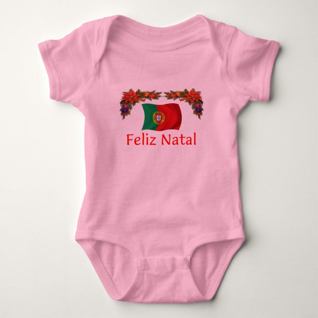 Body Para Bebé Navidad de Portugal (Anverso)