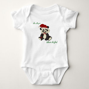 Body Para Bebé Navidad del oso de pequeño panda