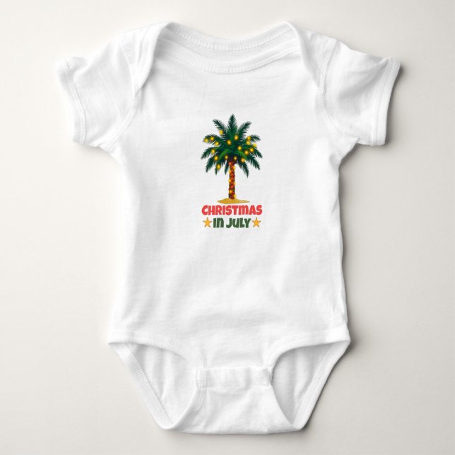 Body Para Bebé Navidad en Julio (Anverso)