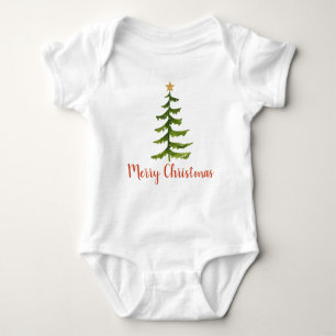 Body Para Bebé Navidad en los árboles navideños 