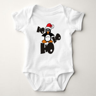 Body Para Bebé Navidad - Ho Ho Ho Papá Noel Pingüino 1