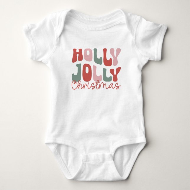 Body Para Bebé Navidad Holly Jolly (Anverso)