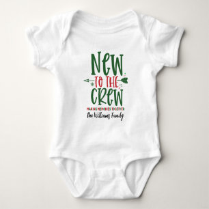 Body Para Bebé Navidad Nuevo En La Tripulación Personalizado Prim