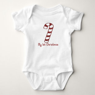 Body Para Bebé Navidades 1 : Candy Cane Primera Navidad Bebé