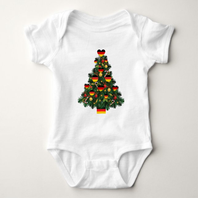 Body Para Bebé Navidades alemanes festejan alemanes de Alemania (Anverso)