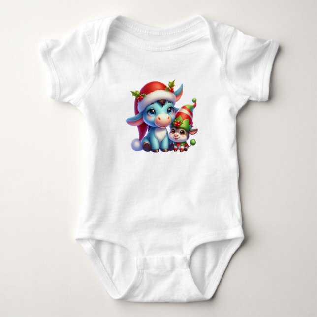 Body Para Bebé Navidades Amo y Alegría (Anverso)