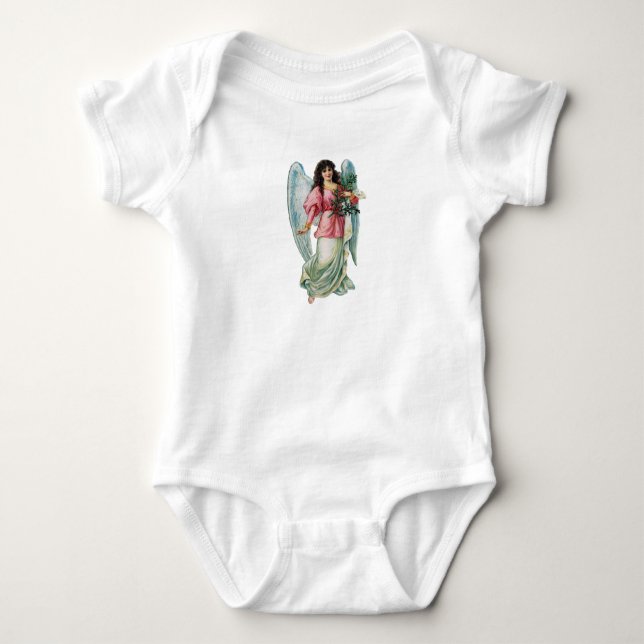 Body Para Bebé Navidades Angel Baby Tee (Anverso)