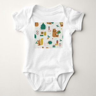 Body Para Bebé Navidades Animales Forestales: Vibe de época