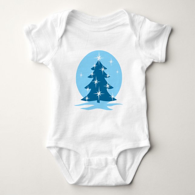 Body Para Bebé Navidades azules regalo clásico de vacaciones para (Anverso)