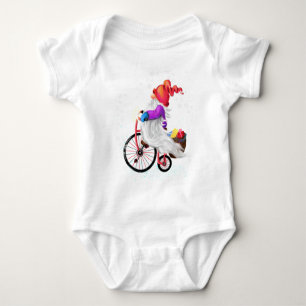 Body Para Bebé Navidades Baby Bodysuit Gnome con bicicletas y reg