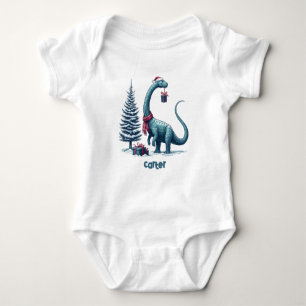 Body Para Bebé Navidades Brontosaurus dinosaur