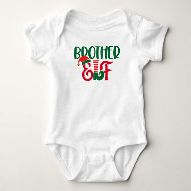 Body Para Bebé Navidades Brother Elf (Anverso)
