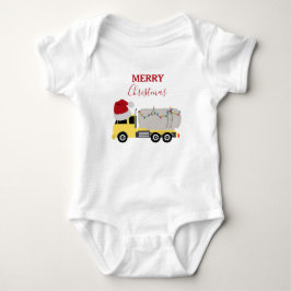 Body Para Bebé Navidades Camiones de transporte de camiones ciste