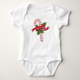 Body Para Bebé Navidades Candy Cane