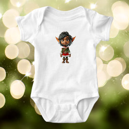 Body Para Bebé Navidades Chicas tranquilos Elf Baby Bodysuit