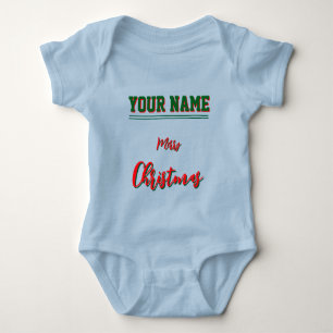 Body Para Bebé Navidades color personalizado del traje de bebé Je