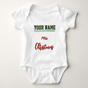 Body Para Bebé Navidades color personalizado del traje de bebé Je