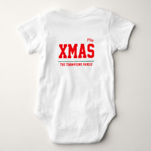 Body Para Bebé Navidades color personalizado del traje de bebé Je