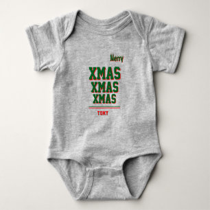 Body Para Bebé Navidades color personalizado del traje de bebé Je
