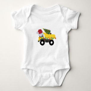 Body Para Bebé Navidades Construcción Camiones Bebé