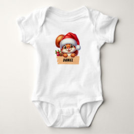 Body Para Bebé Navidades cortos Squerril Personalizado Baby Bodys
