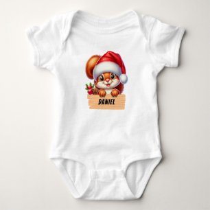 Body Para Bebé Navidades cortos Squerril Personalizado Baby Bodys