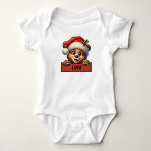 Body Para Bebé Navidades Cuidados Con Nombre Personalizado Baby B