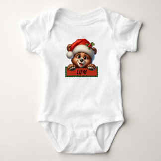 Body Para Bebé Navidades Cuidados Con Nombre Personalizado Baby B