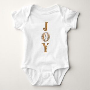 Body Para Bebé Navidades de acuarela Joy Nutcracker Ballerina