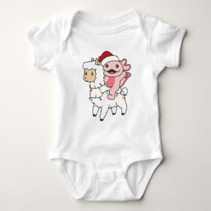 Body Para Bebé Navidades de Axolotl Llama Alpaca Animales de invi