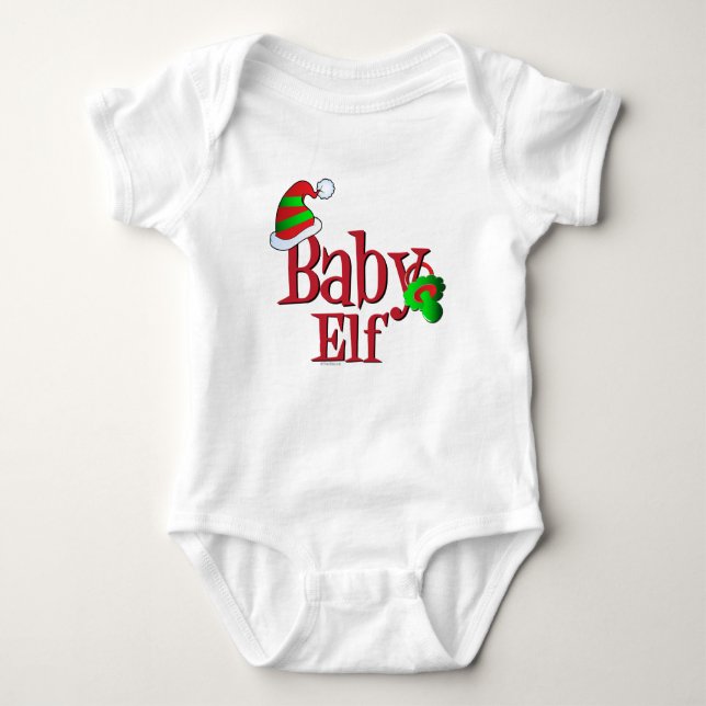 Body Para Bebé Navidades de bebé Elf (Anverso)