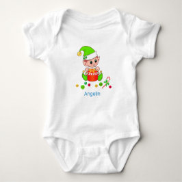 Body Para Bebé Navidades de bebé Elf y Confetti